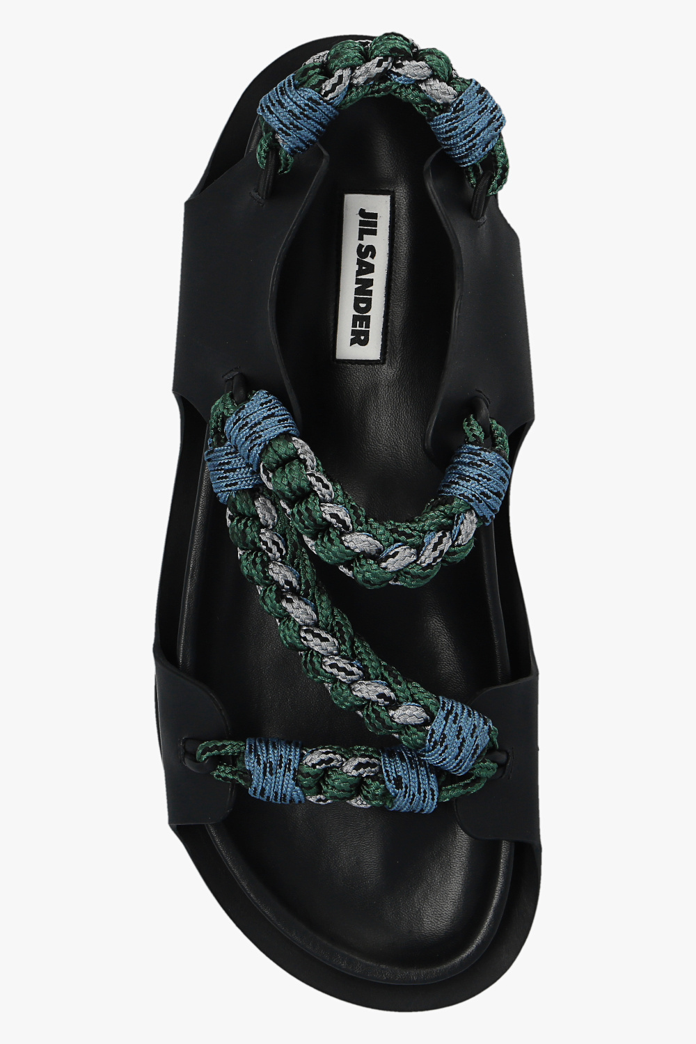 Black Woven sandals JIL SANDER - Jil Sander rectangular